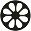 Logo of cast-iron tramwheel